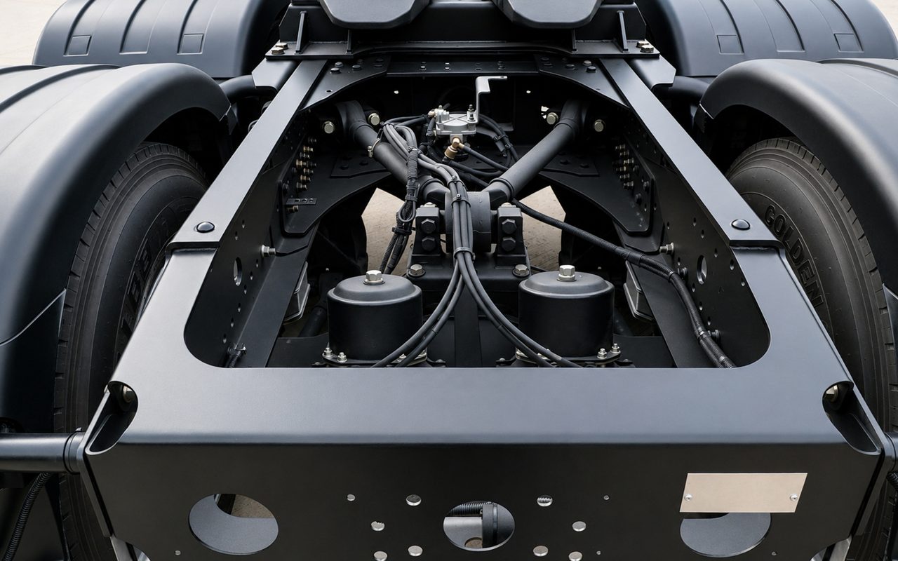 Chassis frame and rear suspension